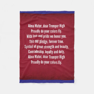 Couverture Polaire Chanson de mère d'Alma de lycée de Tremper