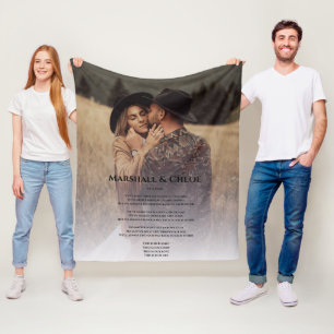 Couverture Polaire chansons love Photo Chanson Fleece Blanket
