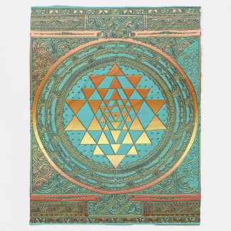 Couverture Polaire Chant religieux couvrant de yoga de symbole de