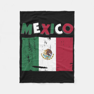 Couverture Polaire Chapeau de Jersey de fierté de drapeau mexicain vi