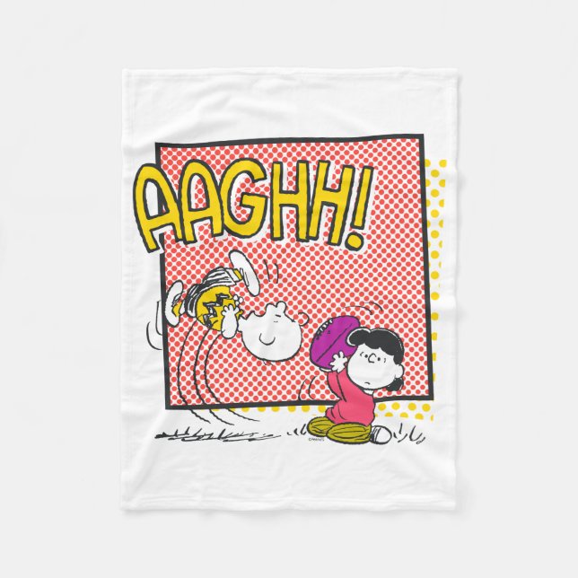Couverture Polaire Charlie Brown et Lucy Football Comic Graphic (Devant)