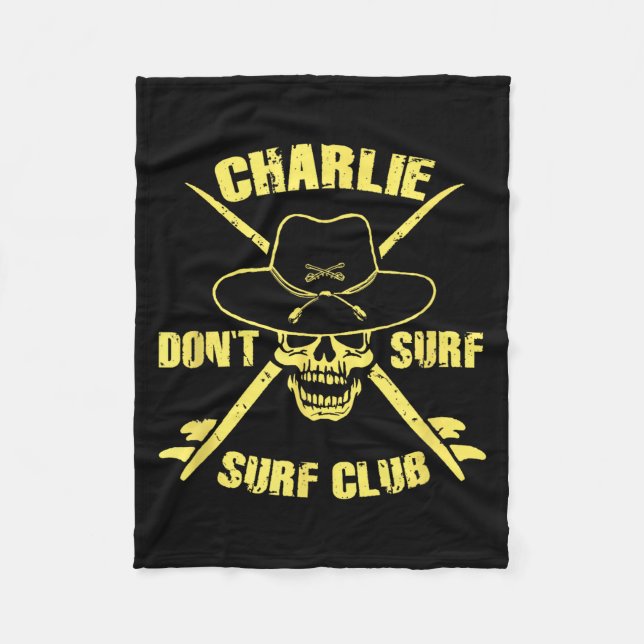 Couverture Polaire Charlie Don't Surf  (Devant)