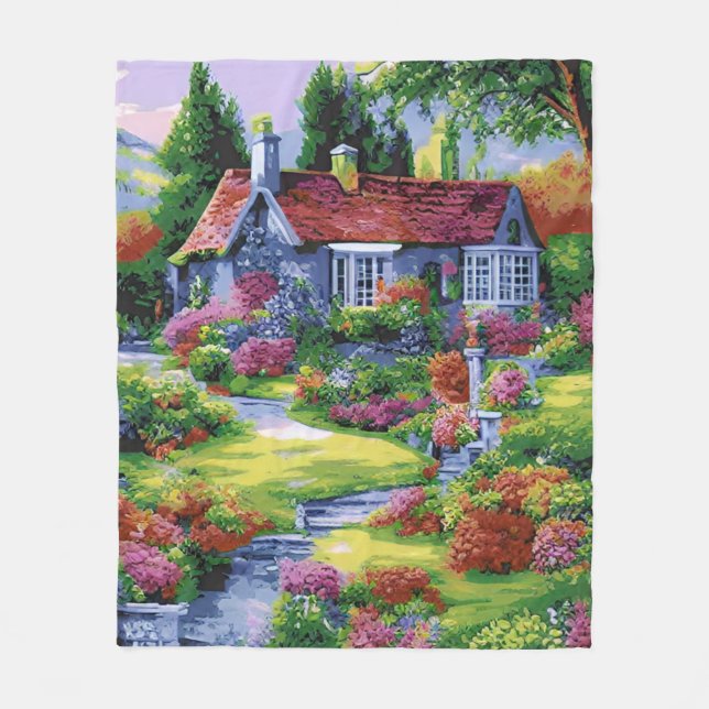 Couverture Polaire Charming Cottage Garden Retreat (Devant)
