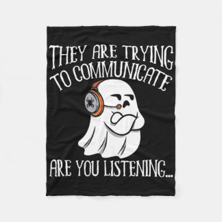 Couverture Polaire Chasse à l'évp paranormal Aventures du chasseur fa