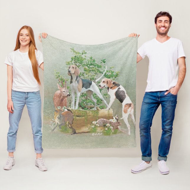 Couverture Polaire Chasse aux chiens (En situation)