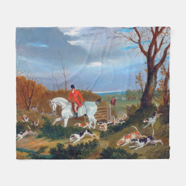 Couverture Polaire Chasse traditionnelle anglaise Fox Chasse Chien de (Devant (Horizontal))
