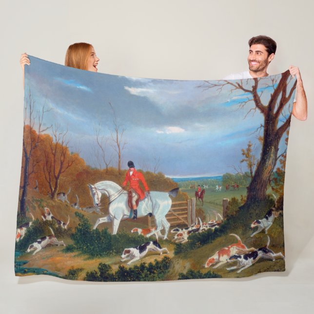 Couverture Polaire Chasse traditionnelle anglaise Fox Chasse Chien de (En situation)