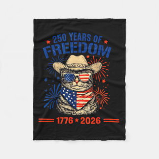Couverture Polaire Chat 250e anniversaire USA Patriotique Liberté 177