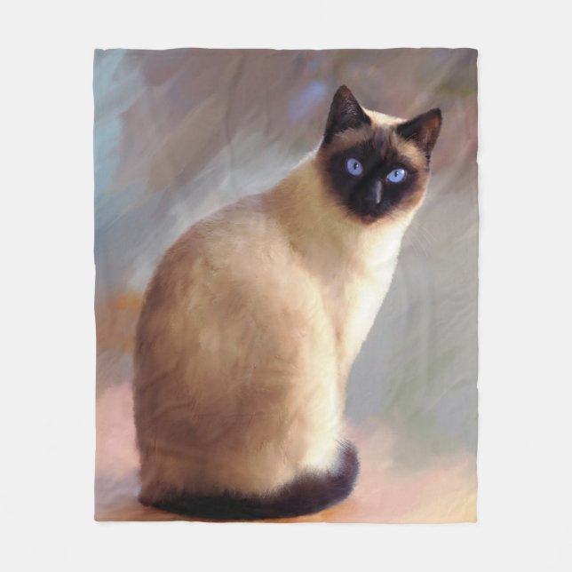Couverture Polaire Chat 613 siamois (Devant)
