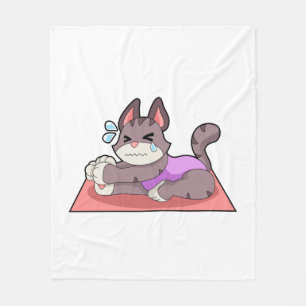 Couverture Polaire Chat à Yoga Fitness