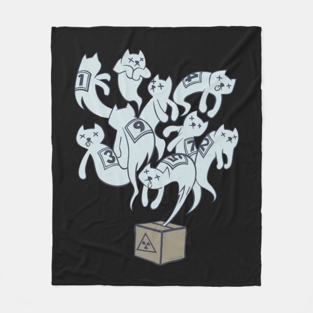 Couverture Polaire Chat de Schrödinger les 9 vies (Devant)