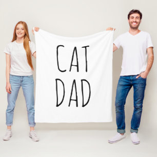 Couverture Polaire "Chat Papa" Simple Farmhouse moderne