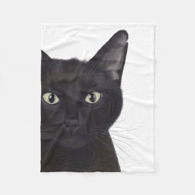 Couverture Polaire Chat, Portrait de Gus (Devant)