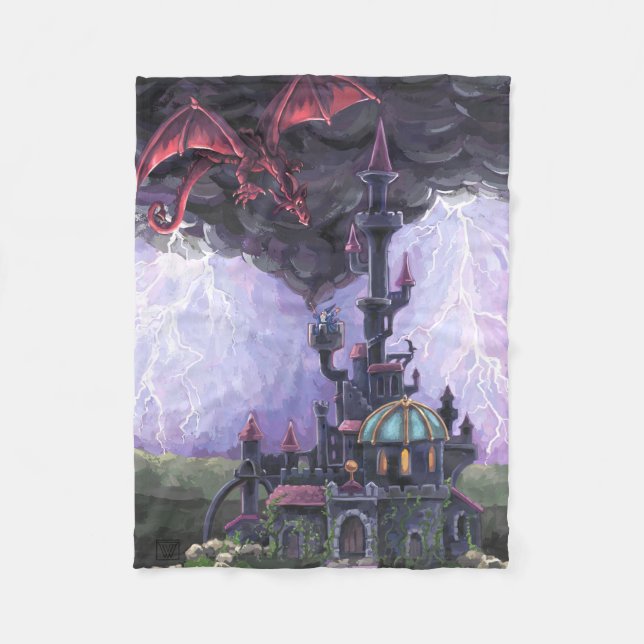 Couverture Polaire Château du Dragon (Devant)