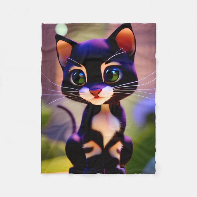 Couverture Polaire Chaton Cutie (Devant)