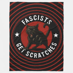 Couverture Polaire Chats Contre les Fascistes