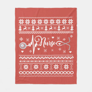 Couverture Polaire Chaud de Noël joyeux et moche