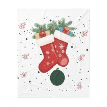 Chaussettes de Noël et cadeaux mignons design de v