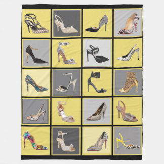 Couverture Polaire Chaussures à talon élevé Sentier de collage Blanch