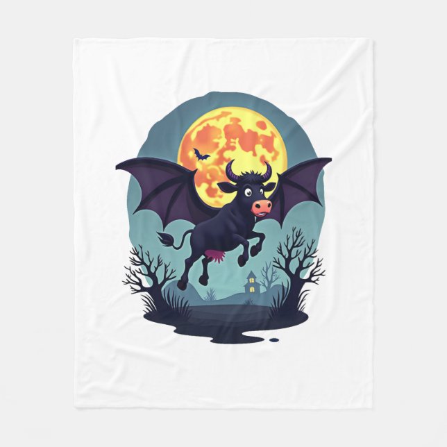 Couverture Polaire Chauve-souris à minuit (Devant)