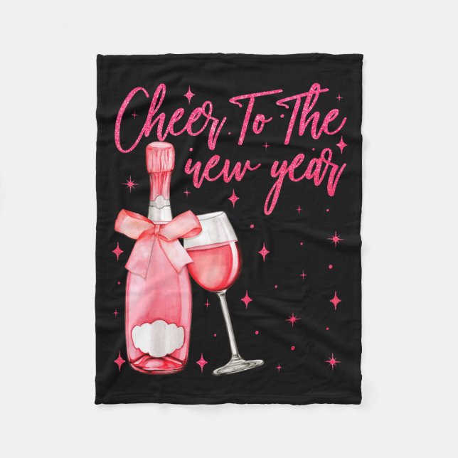 Couverture Polaire Cheers To The New Year 2026 Champagne New Years Ev (Devant)