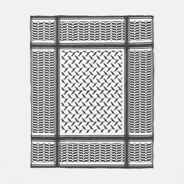 Couverture Polaire Chemagh noir et blanc de la Joranian (Devant)