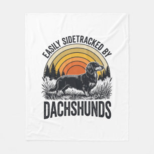 Couverture Polaire Chemise amateur de Dachshund facilement dévié Art 