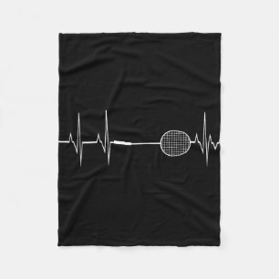 Couverture Polaire Chemise Cadeau Drôle Joueur Badminton Raquette Bat