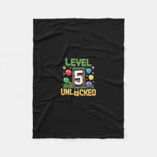 Couverture Polaire Chemise d'anniversaire pour enfants Niveau 5 déver