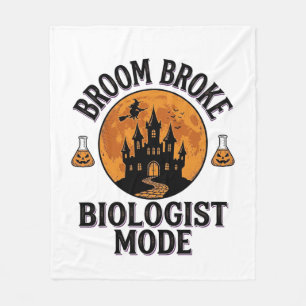 Couverture Polaire Chemise de biologiste Halloween Vintage Science Sq