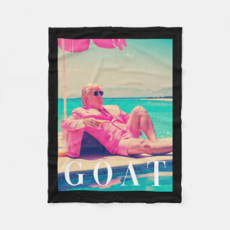 Couverture Polaire Chemise de chèvre Trump été 2024 Rétro Funny rose