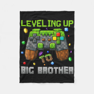 Couverture Polaire Chemise de grand frère drôle de joueur pixel en mo