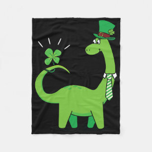Couverture Polaire Chemise de la Saint-Patrick Shamrock Enfant Dinosa