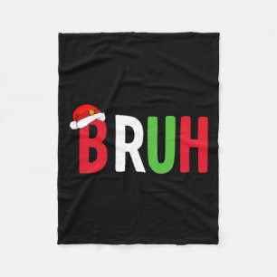 Couverture Polaire Chemise de Noël Bruh Pour Les Garçons Ados Noël Dr