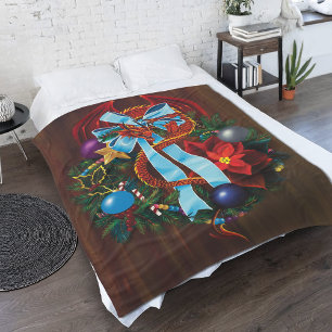 Couverture Polaire Chemise de Noël Red Dragon