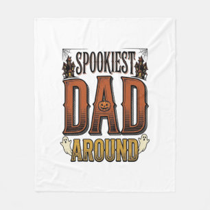 Couverture Polaire Chemise de papa Halloween Père effrayant Gravure v