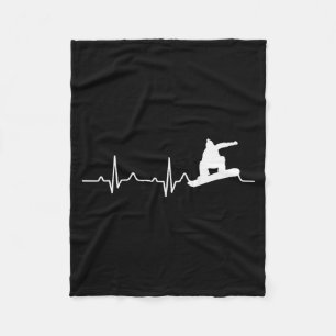 Couverture Polaire Chemise de snowboard Cadeau de snowboardeur de bat