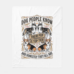 Couverture Polaire Chemise drôle pour amateur de chien avec débat vin