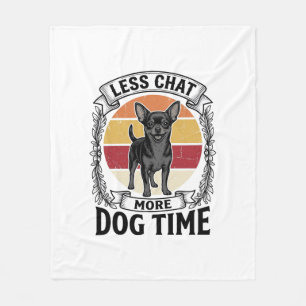Couverture Polaire Chemise drôle pour amateur de chien Gravure vintag