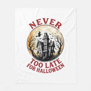 Couverture Polaire Chemise gravure vintage Halloween Maison Hantée_1