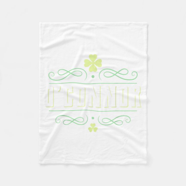 Couverture Polaire Chemise OConnor - Nom de famille irlandais (Devant)