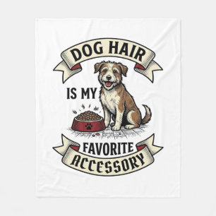 Couverture Polaire Chemise poils de chien gravure vintage amateur de