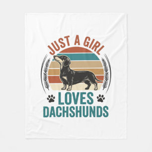 Couverture Polaire Chemise pour amateur de teckel Graphique de chien