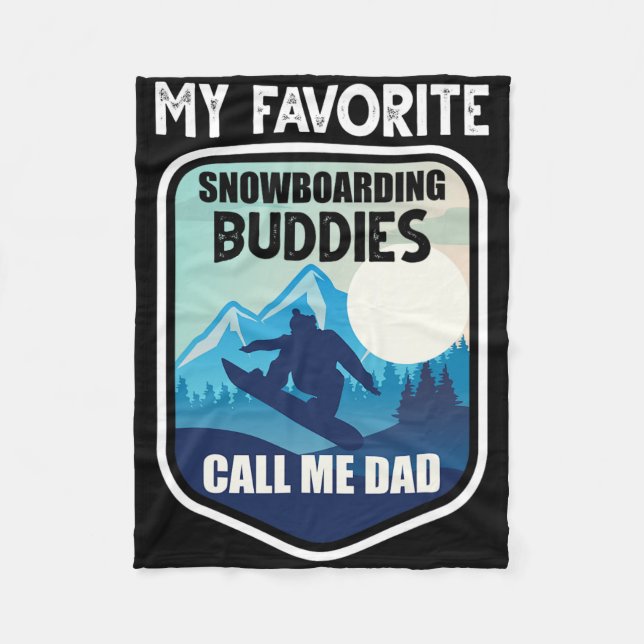 Couverture Polaire Chemise Snowboard My Favoris Snowboard Buddies C (Devant)