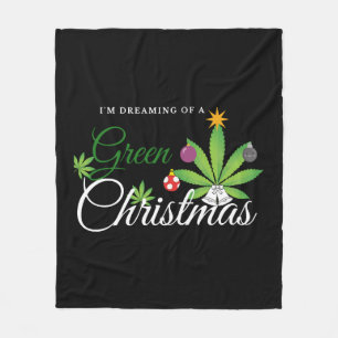 Couverture Polaire Chemise verte de Noël