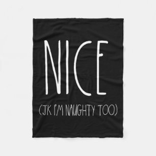 Couverture Polaire Chemises Naughty And Nice Couples Pour Noël Jk N