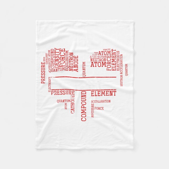 Couverture Polaire Chemist Valentines Day Gift Science Chemistry  (Devant)