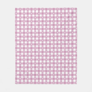 Couverture Polaire Chèques Magenta