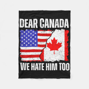 Couverture Polaire Cher Canada Nous le détestons aussi Fier Canadien