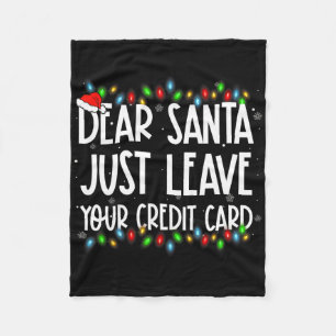 Couverture Polaire Cher Père Noël Laissez Simplement Votre Carte De C